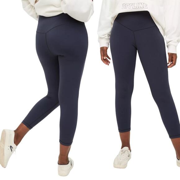 NWT Offline by Aerie Real Me High Waisted Cropped Leggings Size Small Steel Blue - Picture 1 of 6